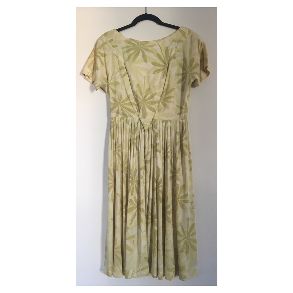 1970s Vintage Pleated Dress - Fits Size S